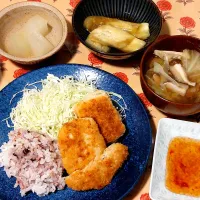エビカツ＆白身魚のフライ|きつねさん