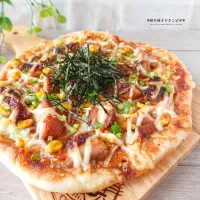 照り焼きチキンピザ| ゆずぽんさん