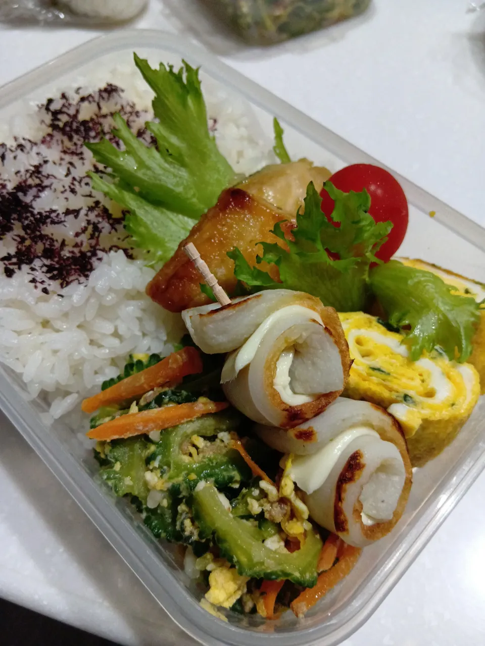 ゴーヤーチャンプルー鯖照り焼き弁当|yayoi.Kさん