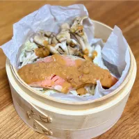 鮭のちゃんちゃん蒸し| ふくすけ食堂さん