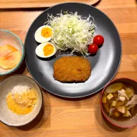 かぼちゃコロッケ定食|runさん