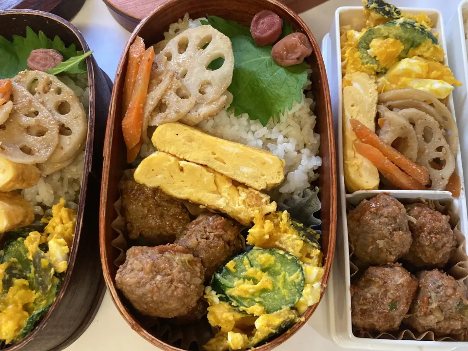 ハンバーグとカボチャサラダ弁当|リラさん