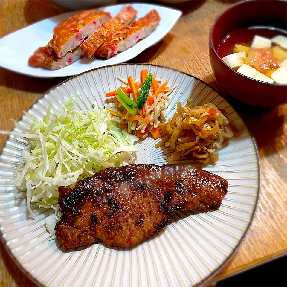 豚肉の味噌漬のプレートごはん|ふうりんさん