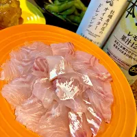鯛のお刺身に牡蠣専門店のオイスタードレッシング✨| アイさん