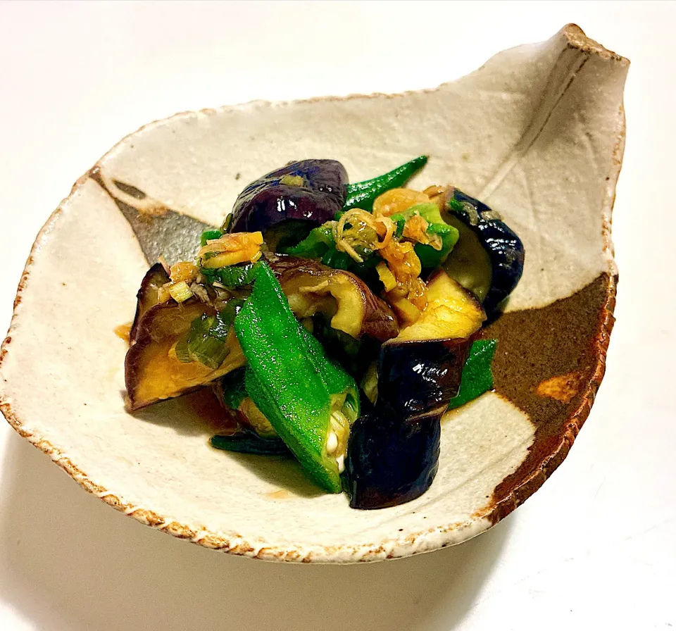 なすとオクラの香味和え|chibiさん