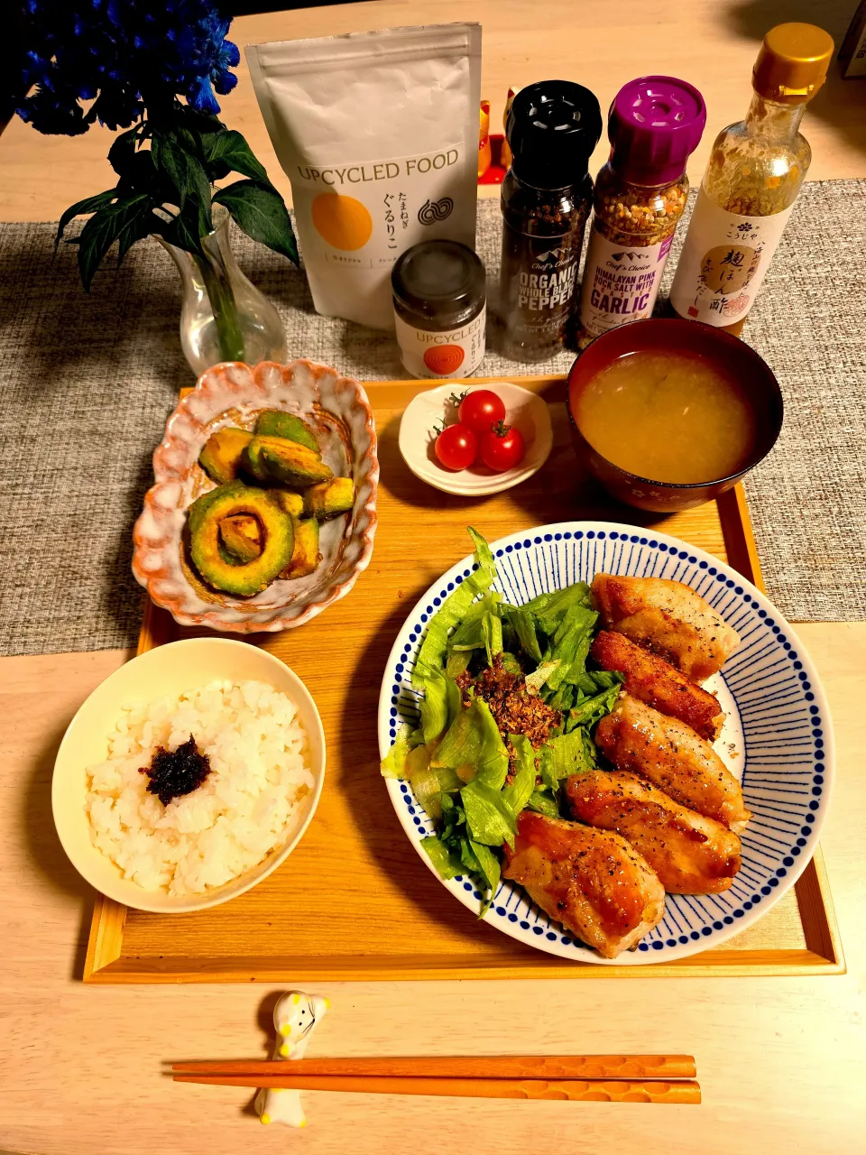 じゃがいもの肉巻き、アボカドの唐揚げ|ちこさん