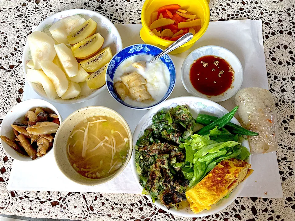 実家de朝ごはん9/10|さくたえさん