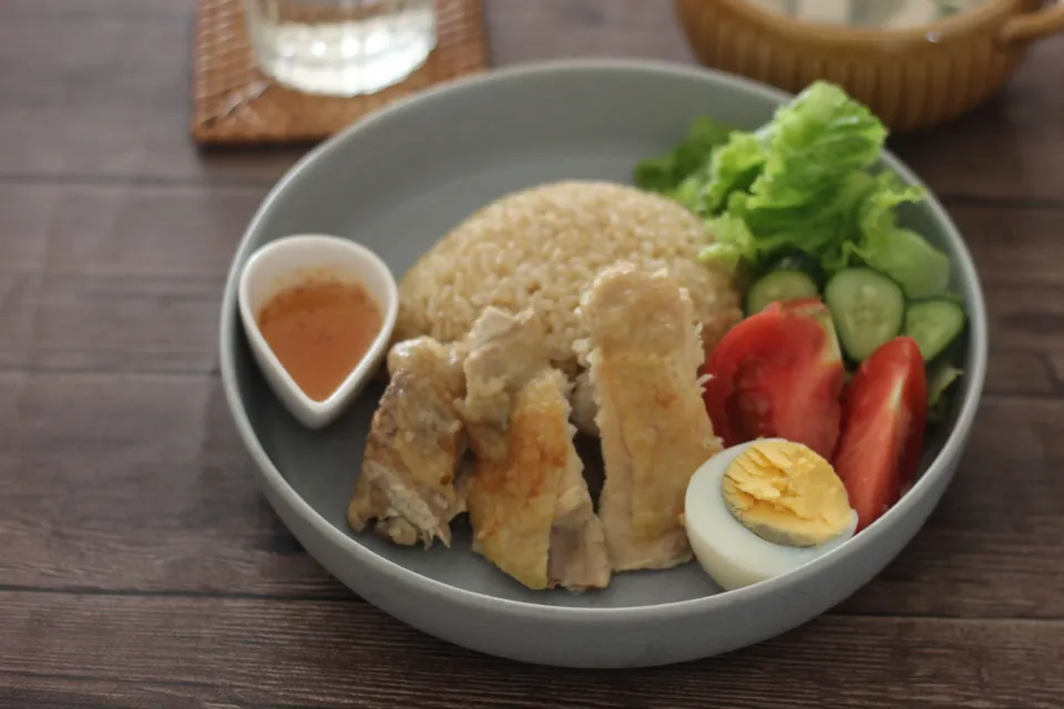 玄米ごはんのシンガポールチキンライス|ちいさなしあわせキッチンさん