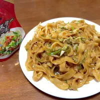 刀削麺のオイスターソース炒め| おみつさん2さん