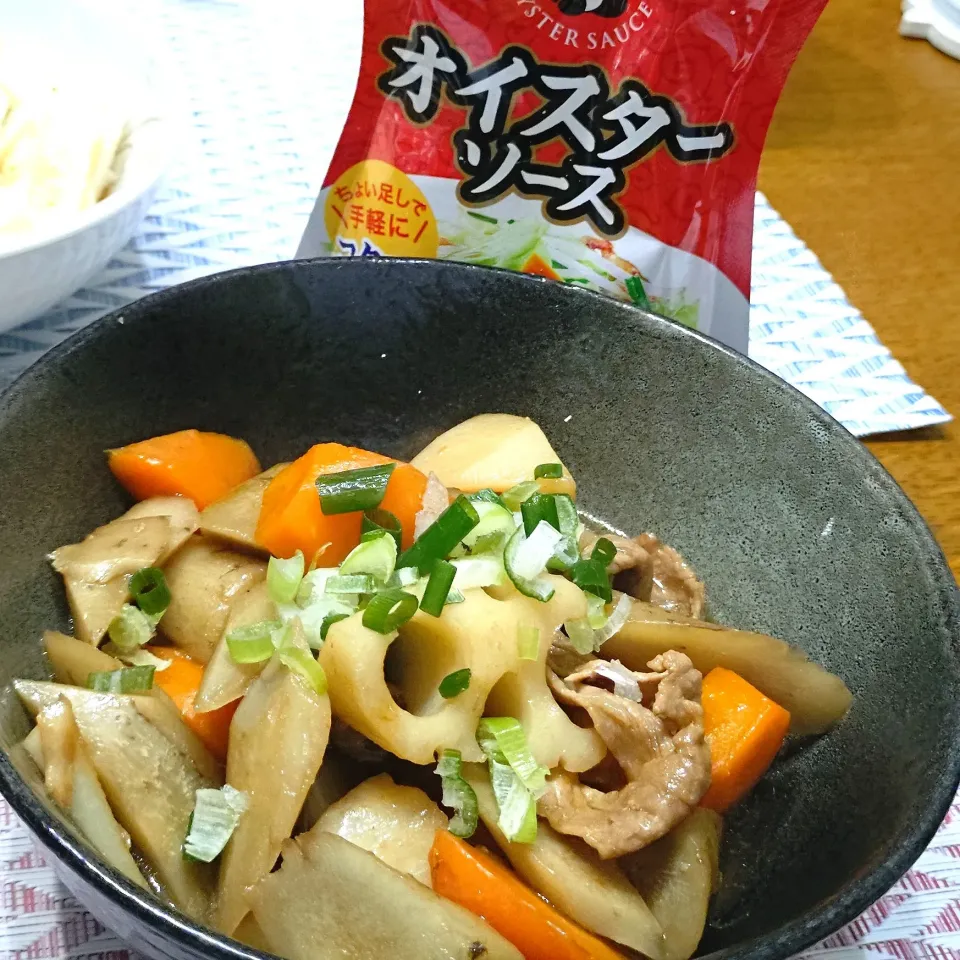 根菜のオイスターソース煮|Reikoさん