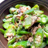 おくらのシーチキン和え◡̈♥︎|なばちゃん。さん