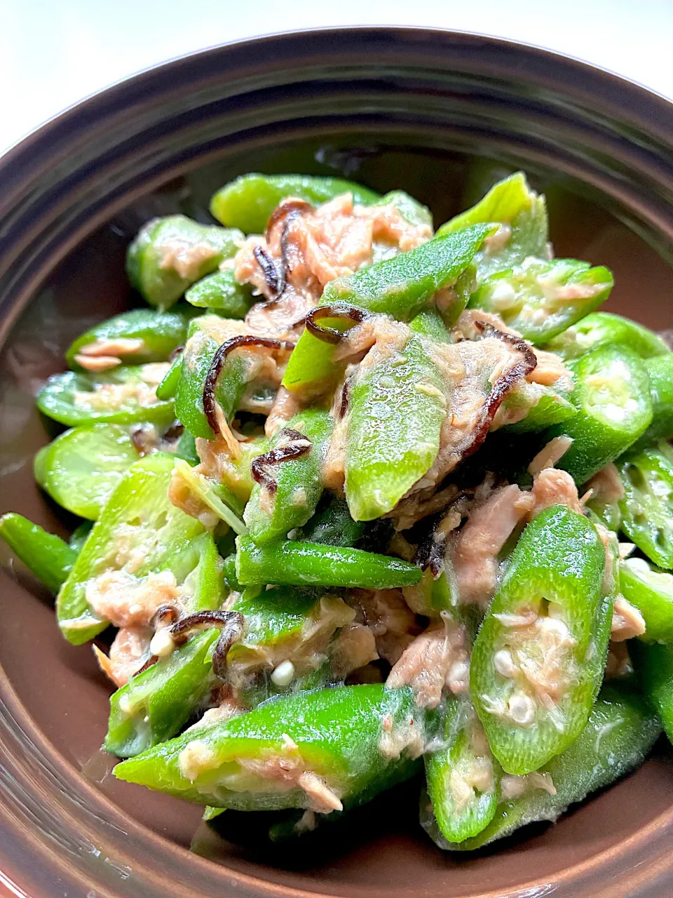 おくらのシーチキン和え◡̈♥︎|なばちゃん。さん