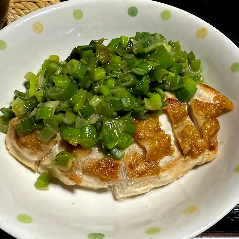 鶏胸肉焼き山葵葱塩|たまさん