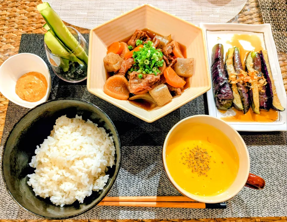 牛スジの煮込み定食|yu-ruさん