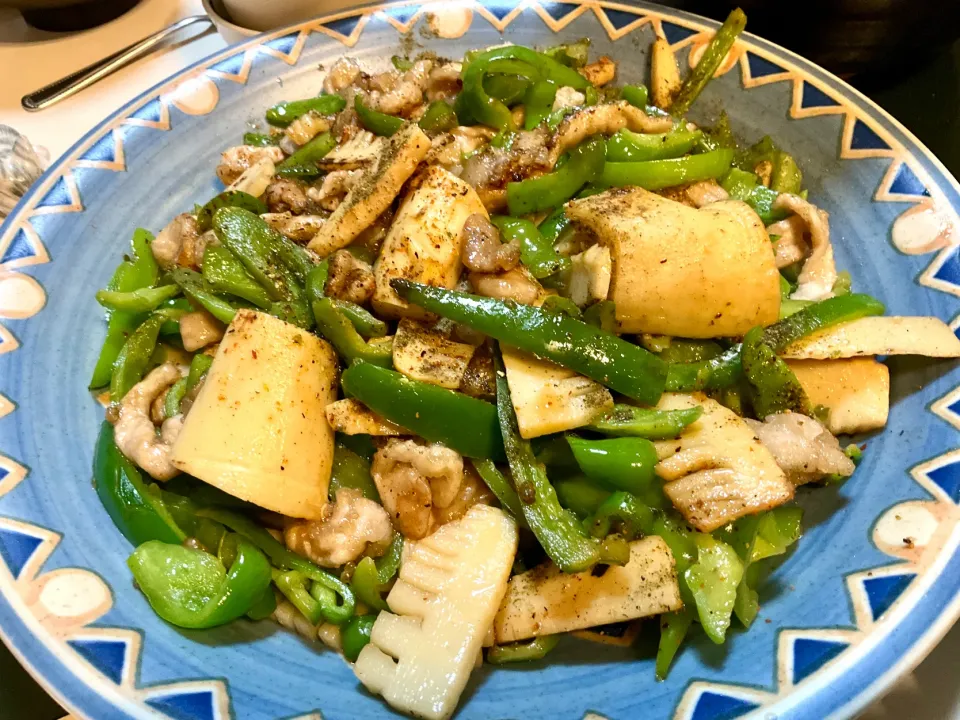 ピーマンどっさりの青椒肉絲|Takeshi  Nagakiさん