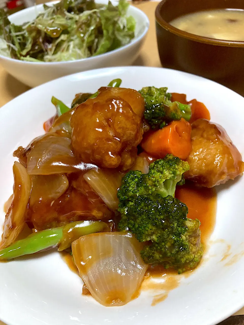 単身赴任中の男飯(酢豚)|おおもりの星さん