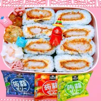 ソースカツ丼風おにぎらずお弁当|miyurumoさん