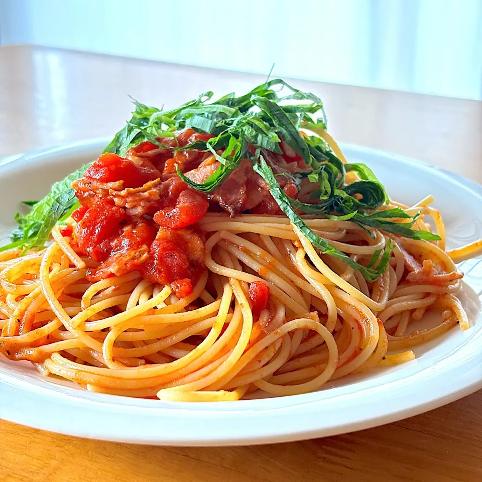 ゆっくり朝パスタ|かすべえ!さん