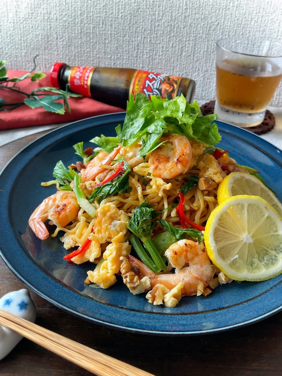 セロリと海老noパッタイ風焼きそば|スイーツポテトさん