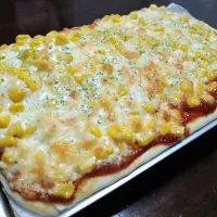 マヨコーンピザこんなん出ましたけど〜🤣🍕🌽