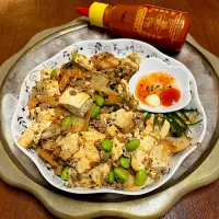 牛肉麻婆豆腐＊キムチチーズ＊シラチャーマヨ＊オイスターソース|henryさん