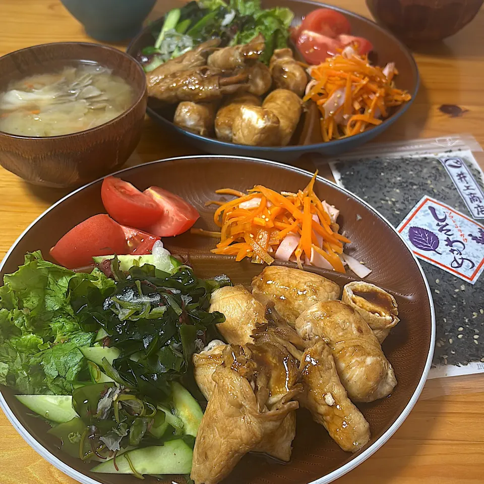 肉豆腐とわかめサラダ|yuinaさん