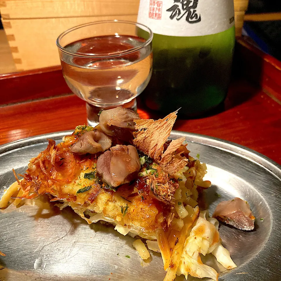 尾道焼きで晩酌|Kさん