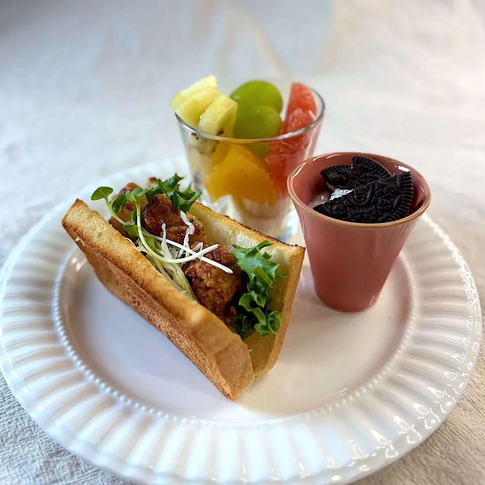 唐揚げサンド|かっちゃん杉さん