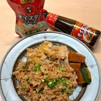 #PR手羽元のオイスターソース炊き込みご飯とかぼちゃのオイスターソース煮| cookinghelperさん