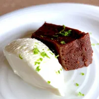 カカオケーキ マスカルポーネチーズ  かぼす皮|かよさん