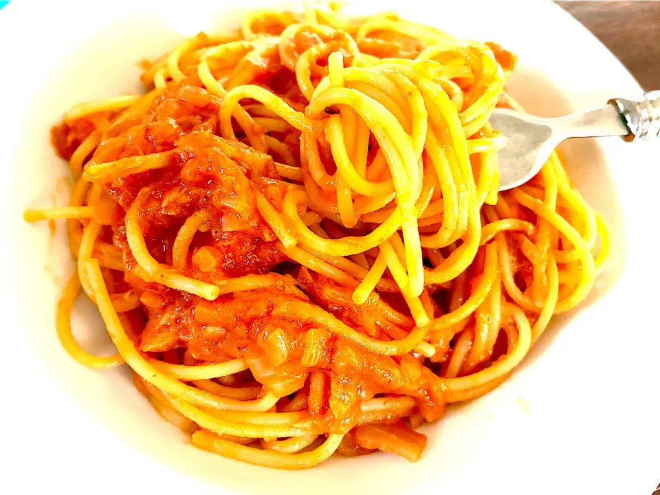 ツナ缶入りのアラビアータ|あつしさん
