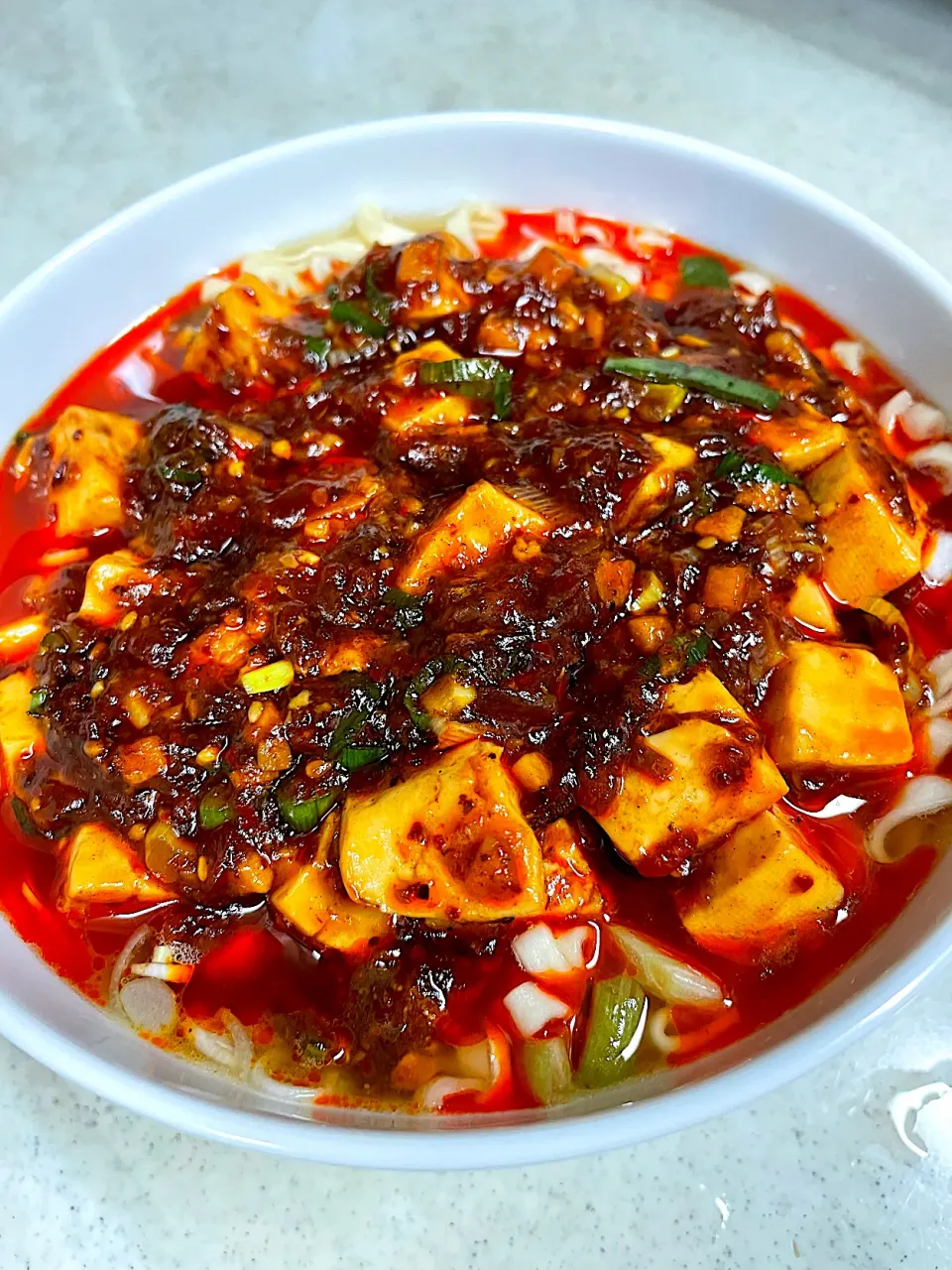 麻婆豆腐うどん＠自宅|Yasuhiro Koikeさん