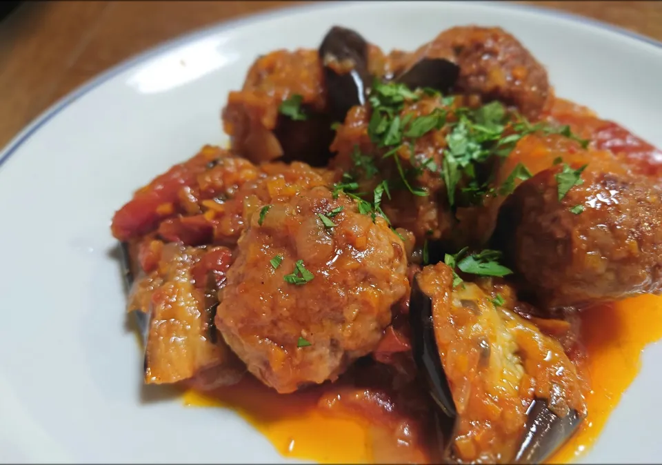 ポルペッティ ディ カルネ コン メランザーネ|kazaneさん