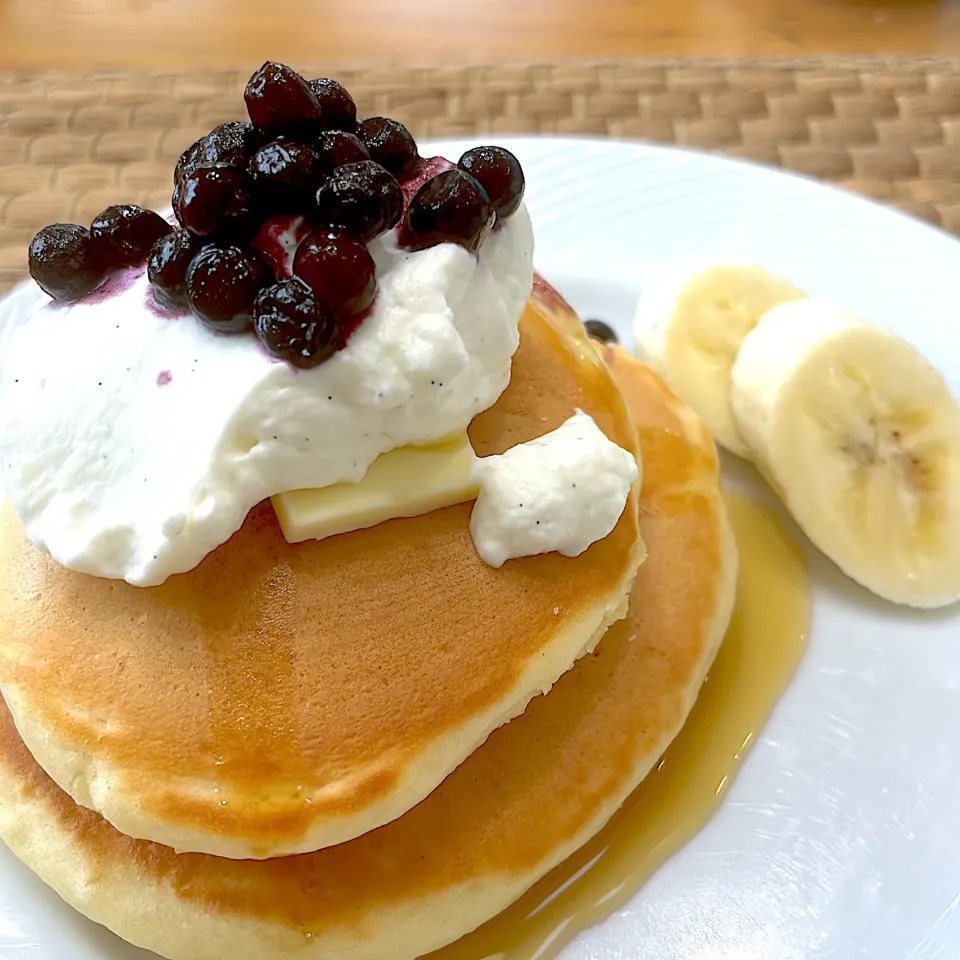 米糀ミルクを使った国産小麦粉パンケーキ|pranzoさん
