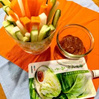 キャベツ味噌で野菜スティック|naka.naka.777さん