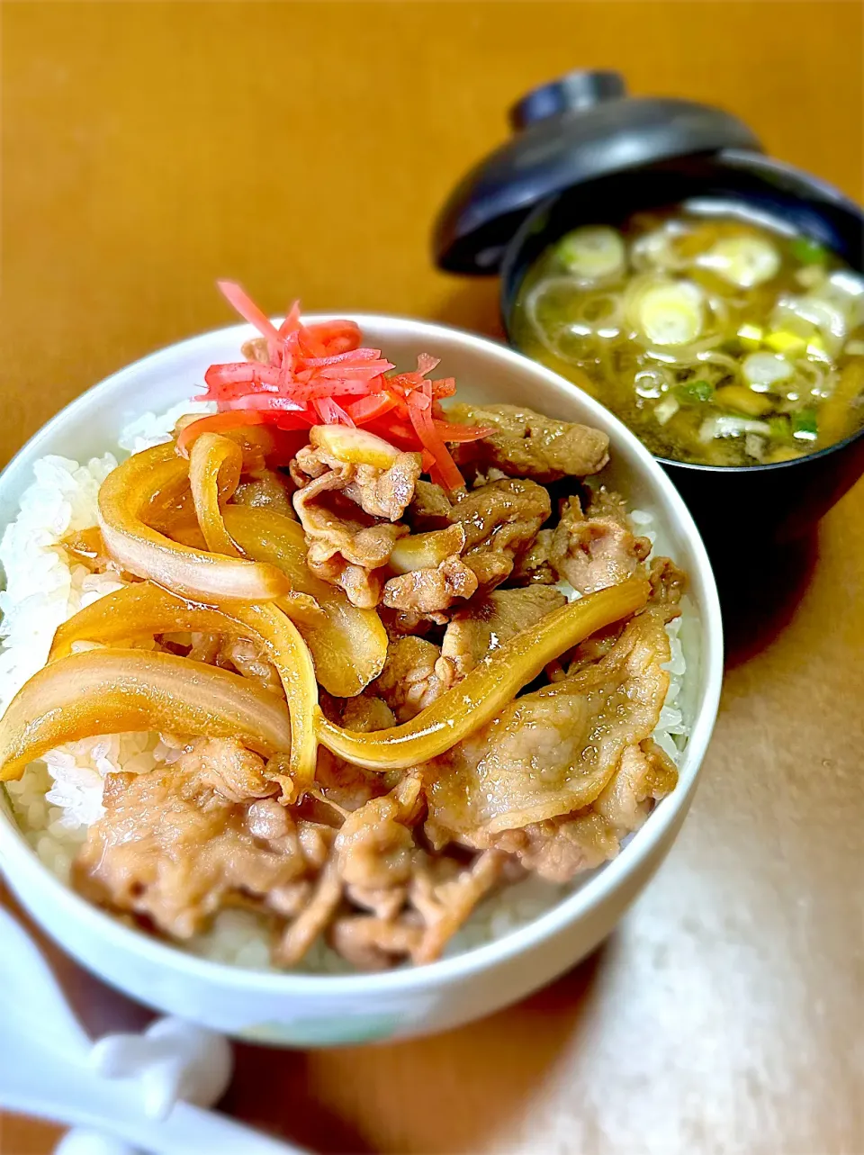 偽牛丼と偽豚汁|ichiさん