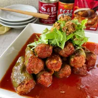 スイーツポテトさんの料理 カレー風味☆丸ごとピーマンの肉詰め煮|スイーツポテトさん