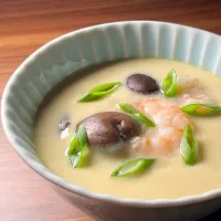 レシピ煮しいたけ海老の茶碗蒸し