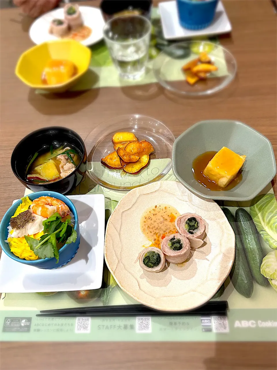 真鯛の蒸し寿司と肉巻き野菜の蒸ししゃぶ|yuminnさん