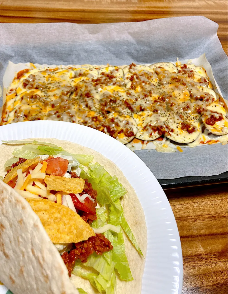 タコミートピザとタコス|えこえこっちさん