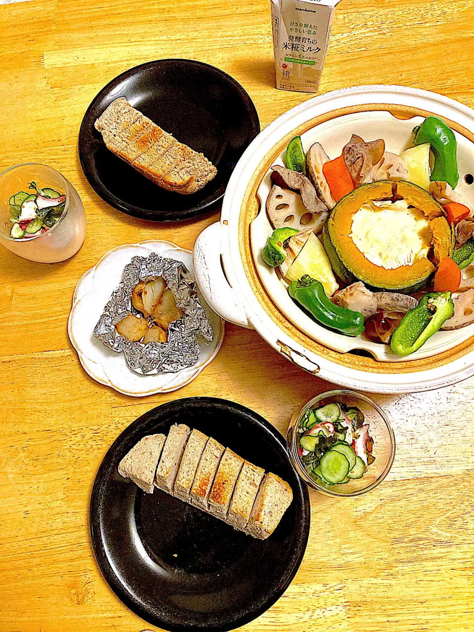 米糀ミルクでチーズフォンデュ|さくたえさん