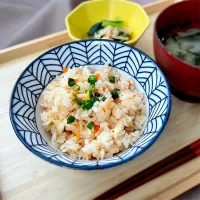 液みそ料亭の味で 桜エビの味噌ピラフ|ふうりんさん