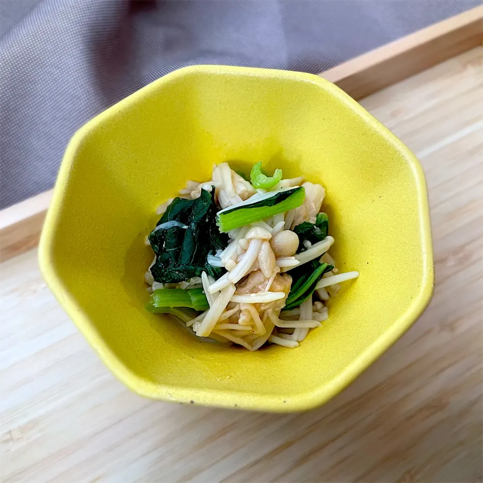 えのきと小松菜の味噌おひたし|ふうりんさん