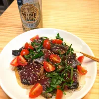 鰹の漬けカルパッチョ|桃季さん