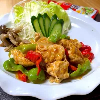 ケチャップ+オイスターソース+甘酒ポークチャップ|sakurakoさん