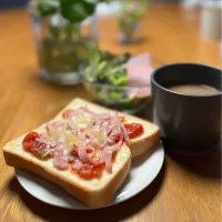 9/15の朝食　ピザトースト|yoneさん