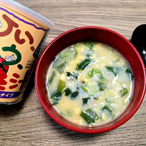 「かねさ ひいふうみそ汁 しじみ 181g」を使ってみたSnapdishの料理・レシピ写真:雑炊