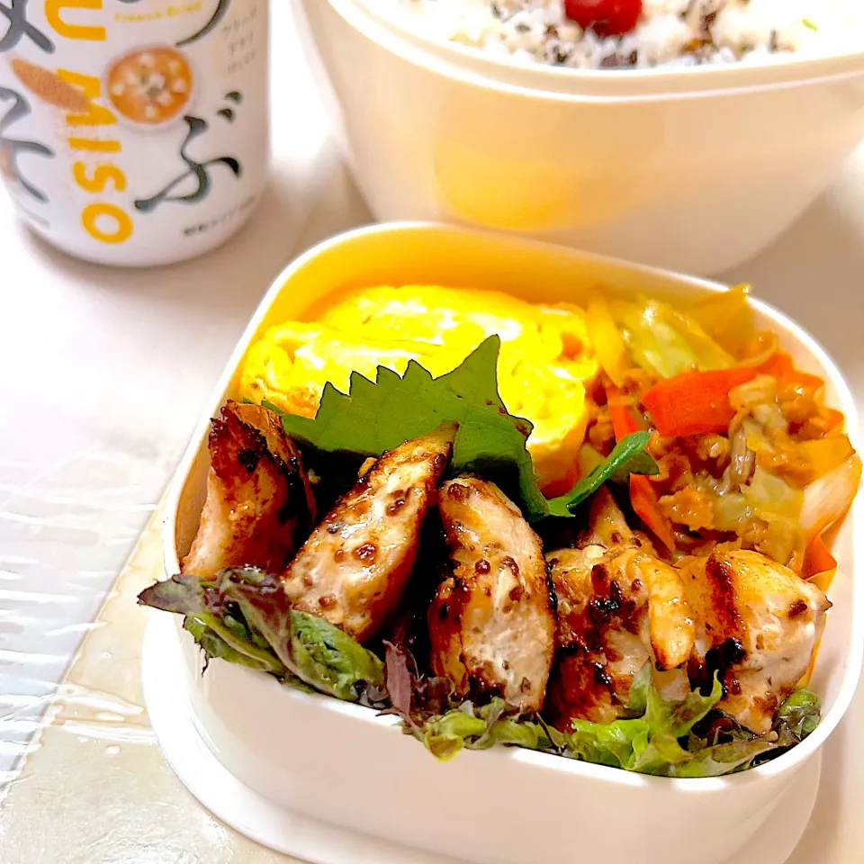 チキンの粒みそ塩糀焼き|ぷーはるひゅうさん