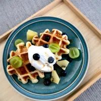 糀甘酒とお豆腐のワッフル|ふうりんさん