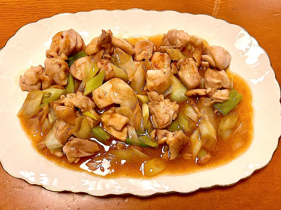 鶏肉とネギのオイスターソース炒め|マイさん